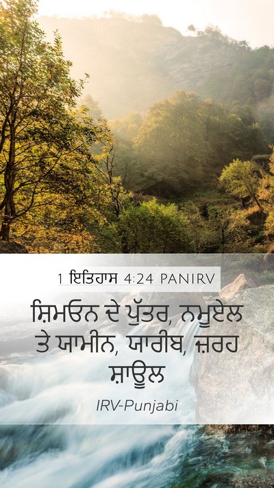 1 ਇਤਿਹਾਸ 4:24 PANIRV Bible Verse Image