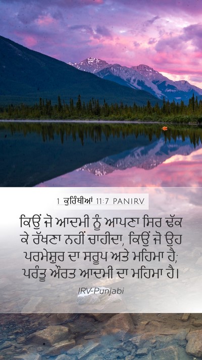 1 ਕੁਰਿੰਥੀਆਂ 11:7 PANIRV Bible Verse Image