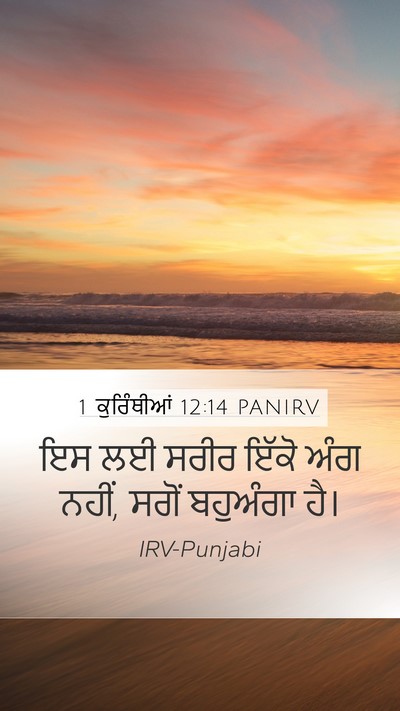 1 ਕੁਰਿੰਥੀਆਂ 12:14 PANIRV Bible Verse Image