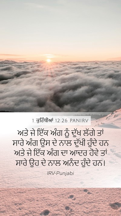 1 ਕੁਰਿੰਥੀਆਂ 12:26 PANIRV Bible Verse Image