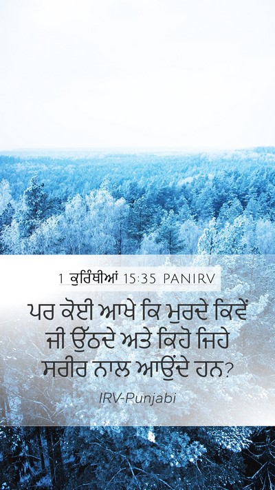 1 ਕੁਰਿੰਥੀਆਂ 15:35 PANIRV Bible Verse Image
