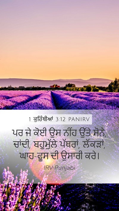 1 ਕੁਰਿੰਥੀਆਂ 3:12 PANIRV Bible Verse Image