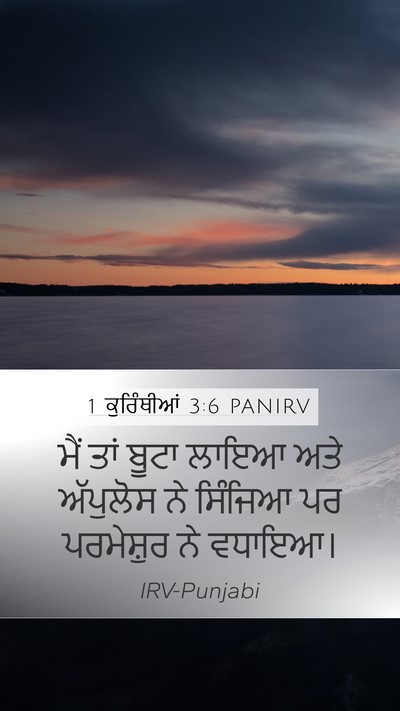 1 ਕੁਰਿੰਥੀਆਂ 3:6 PANIRV Bible Verse Image