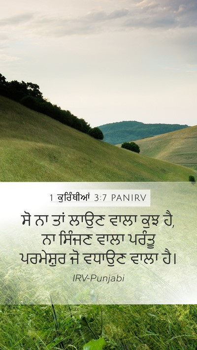1 ਕੁਰਿੰਥੀਆਂ 3:7 PANIRV Bible Verse Image