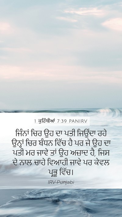 1 ਕੁਰਿੰਥੀਆਂ 7:39 PANIRV Bible Verse Image