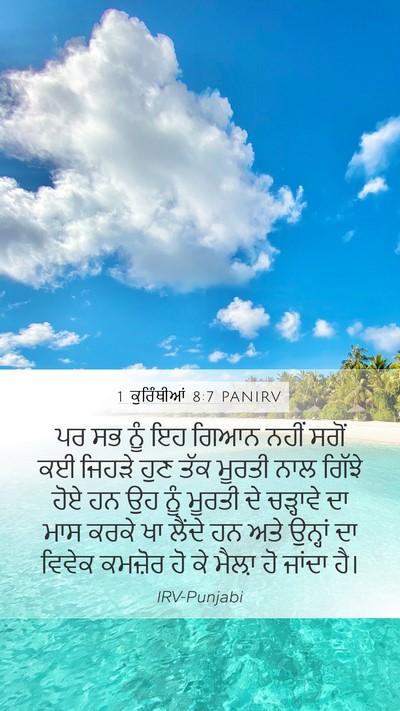1 ਕੁਰਿੰਥੀਆਂ 8:7 PANIRV Bible Verse Image