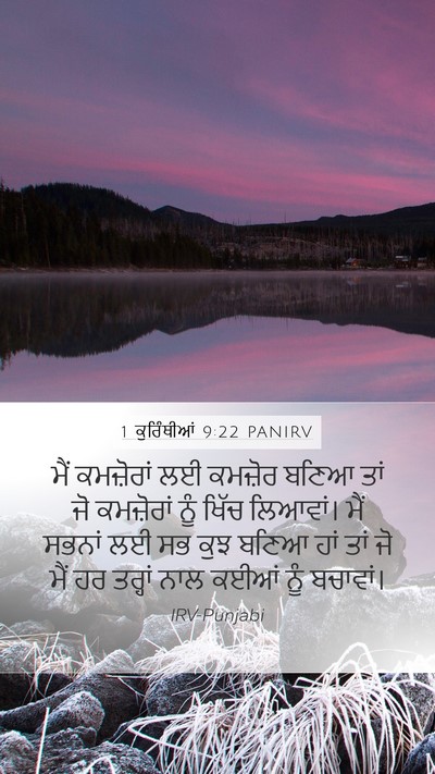 1 ਕੁਰਿੰਥੀਆਂ 9:22 PANIRV Bible Verse Image