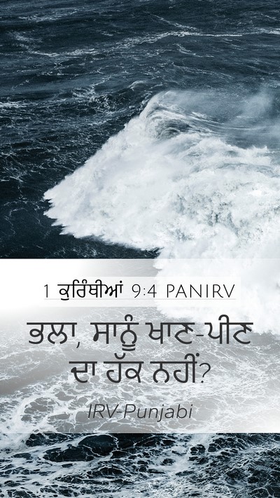 1 ਕੁਰਿੰਥੀਆਂ 9:4 PANIRV Bible Verse Image