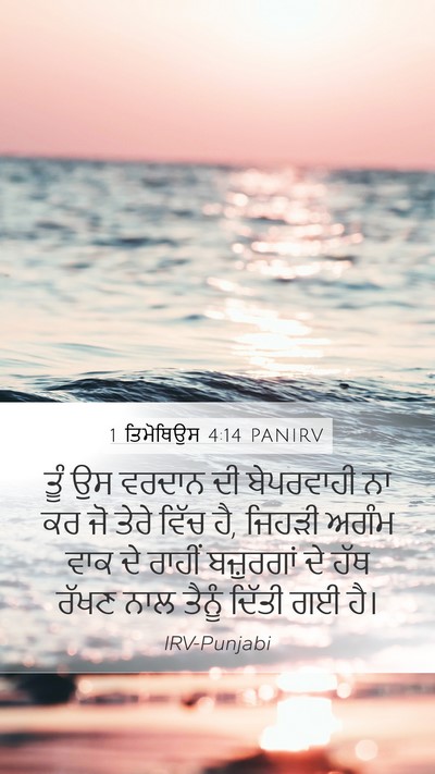 1 ਤਿਮੋਥਿਉਸ 4:14 PANIRV Bible Verse Image