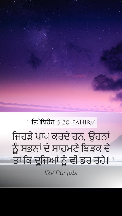 1 ਤਿਮੋਥਿਉਸ 5:20 PANIRV Bible Verse Image