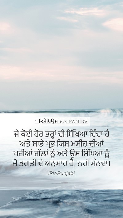 1 ਤਿਮੋਥਿਉਸ 6:3 PANIRV Bible Verse Image