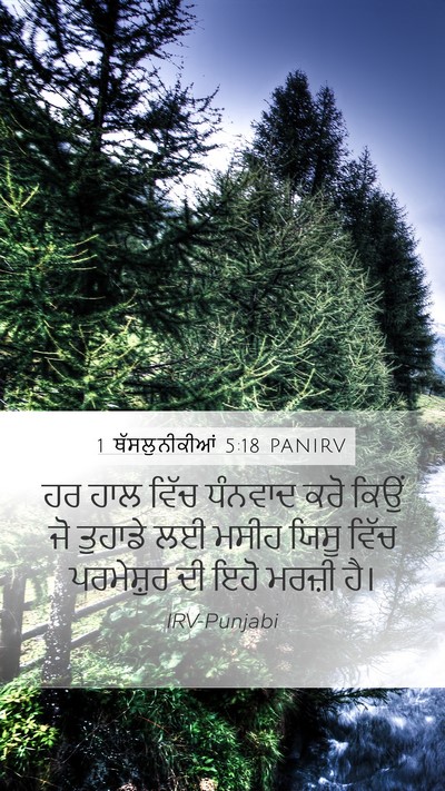 1 ਥੱਸਲੁਨੀਕੀਆਂ 5:18 PANIRV Bible Verse Image