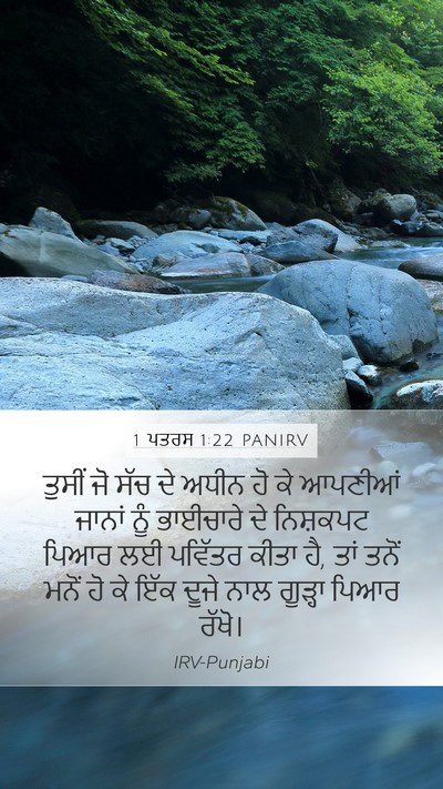1 ਪਤਰਸ 1:22 PANIRV Bible Verse Image