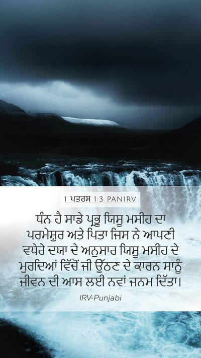 1 ਪਤਰਸ 1:3 PANIRV Bible Verse Image