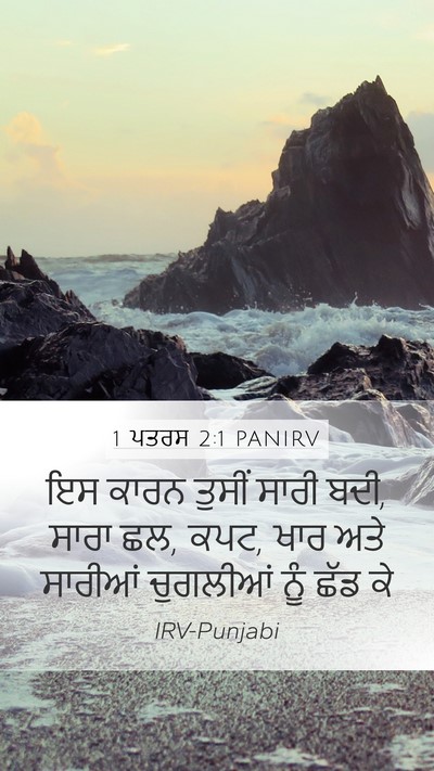 1 ਪਤਰਸ 2:1 PANIRV Bible Verse Image