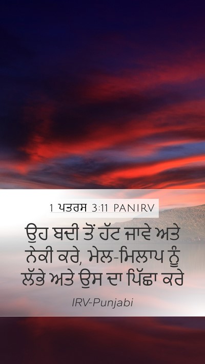 1 ਪਤਰਸ 3:11 PANIRV Bible Verse Image