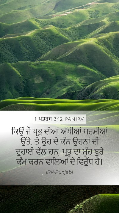 1 ਪਤਰਸ 3:12 PANIRV Bible Verse Image
