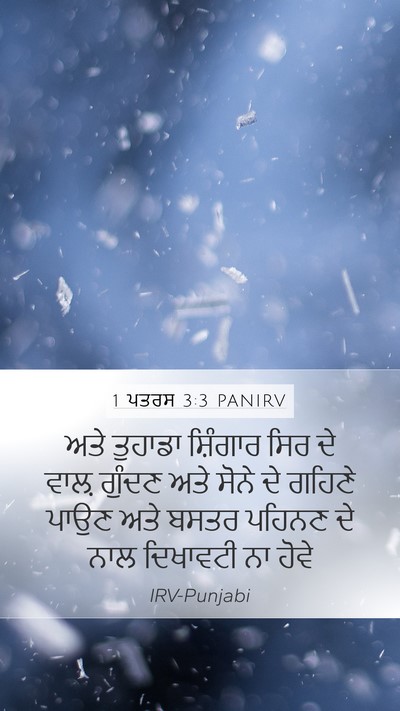 1 ਪਤਰਸ 3:3 PANIRV Bible Verse Image