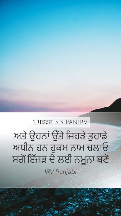 1 ਪਤਰਸ 5:3 PANIRV Bible Verse Image