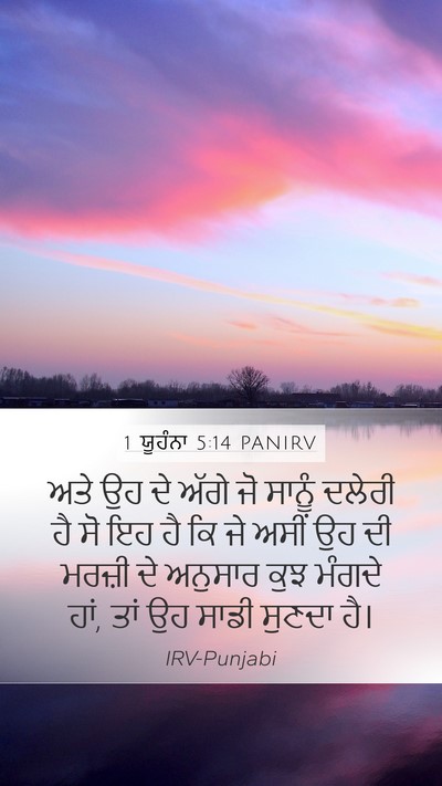 1 ਯੂਹੰਨਾ 5:14 PANIRV Bible Verse Image