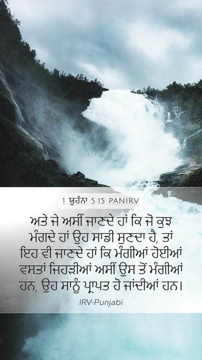 1 ਯੂਹੰਨਾ 5:15 PANIRV Bible Verse Image