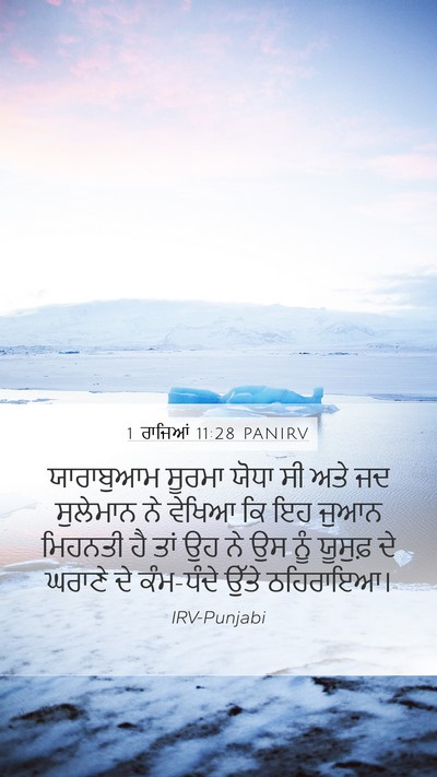 1 ਰਾਜਿਆਂ 11:28 PANIRV Bible Verse Image
