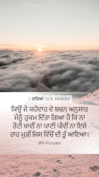 1 ਰਾਜਿਆਂ 13:9 PANIRV Bible Verse Image