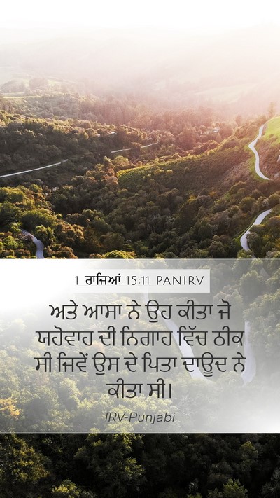 1 ਰਾਜਿਆਂ 15:11 PANIRV Bible Verse Image