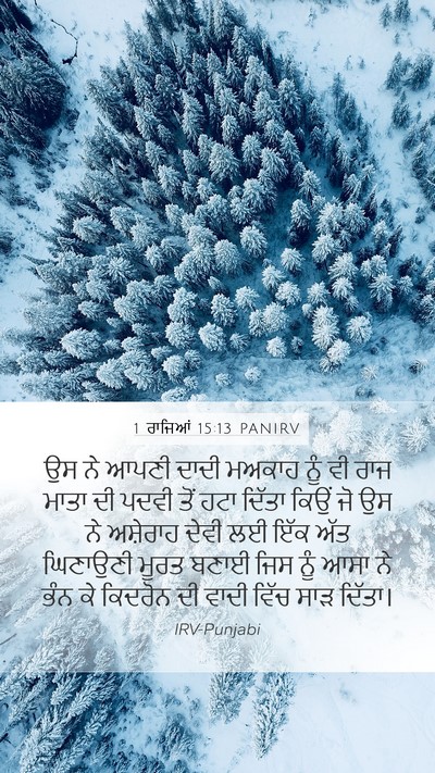 1 ਰਾਜਿਆਂ 15:13 PANIRV Bible Verse Image