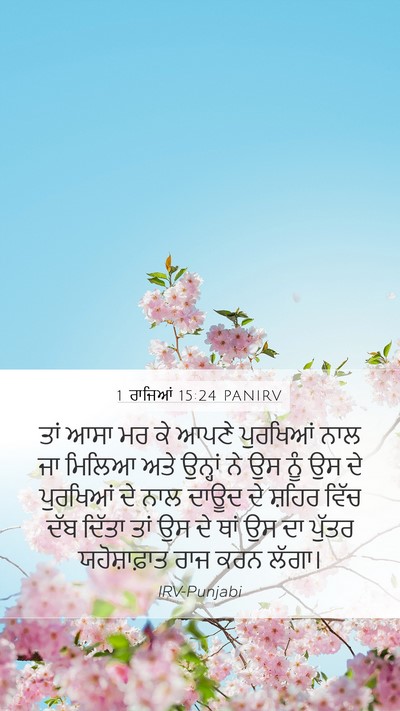 1 ਰਾਜਿਆਂ 15:24 PANIRV Bible Verse Image