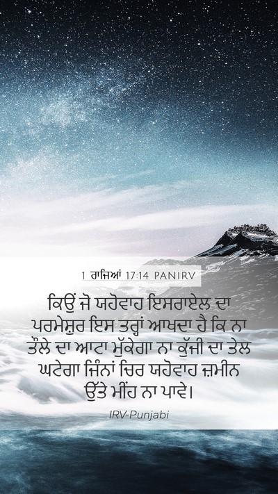 1 ਰਾਜਿਆਂ 17:14 PANIRV Bible Verse Image
