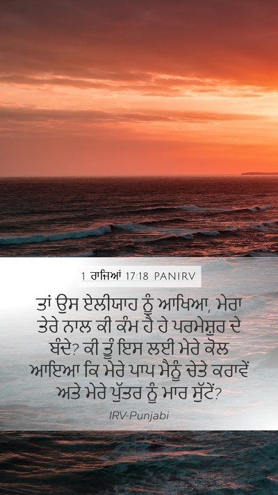 1 ਰਾਜਿਆਂ 17:18 PANIRV Bible Verse Image