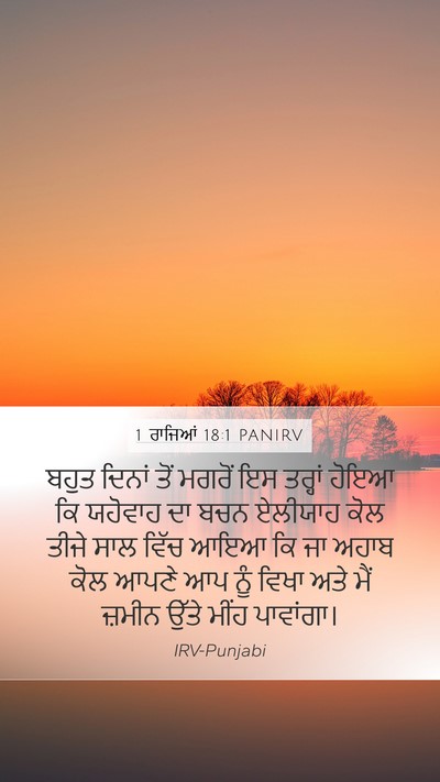 1 ਰਾਜਿਆਂ 18:1 PANIRV Bible Verse Image