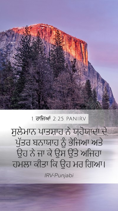 1 ਰਾਜਿਆਂ 2:25 PANIRV Bible Verse Image