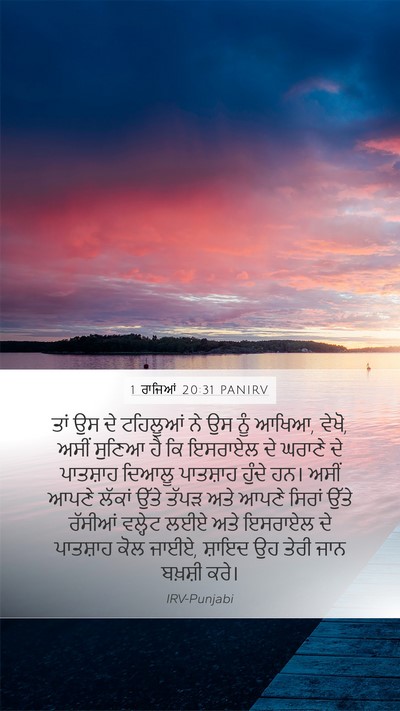 1 ਰਾਜਿਆਂ 20:31 PANIRV Bible Verse Image