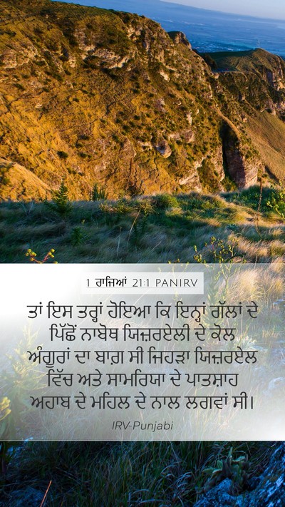 1 ਰਾਜਿਆਂ 21:1 PANIRV Bible Verse Image