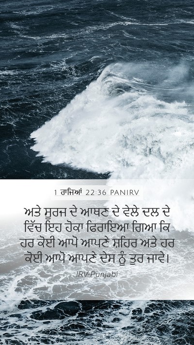 1 ਰਾਜਿਆਂ 22:36 PANIRV Bible Verse Image