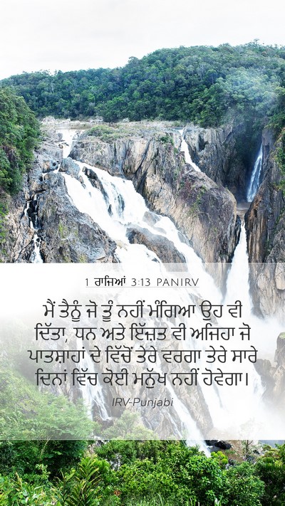 1 ਰਾਜਿਆਂ 3:13 PANIRV Bible Verse Image