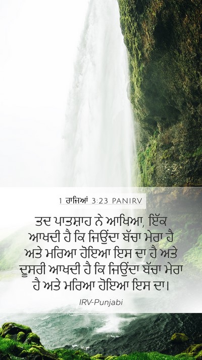 1 ਰਾਜਿਆਂ 3:23 PANIRV Bible Verse Image