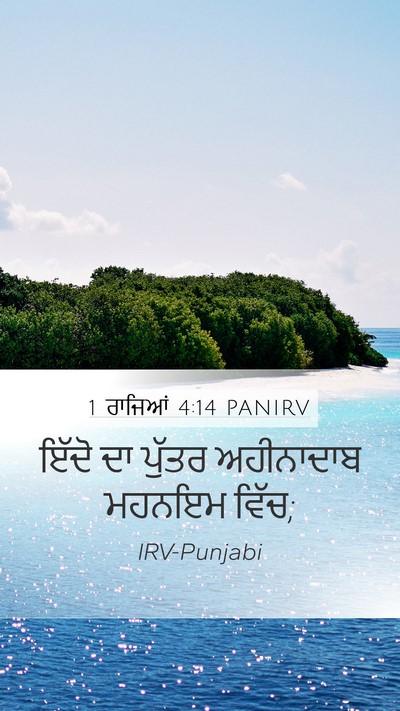 1 ਰਾਜਿਆਂ 4:14 PANIRV Bible Verse Image