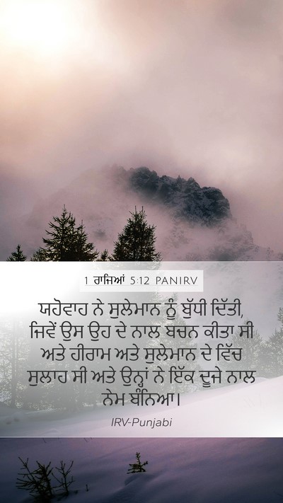 1 ਰਾਜਿਆਂ 5:12 PANIRV Bible Verse Image
