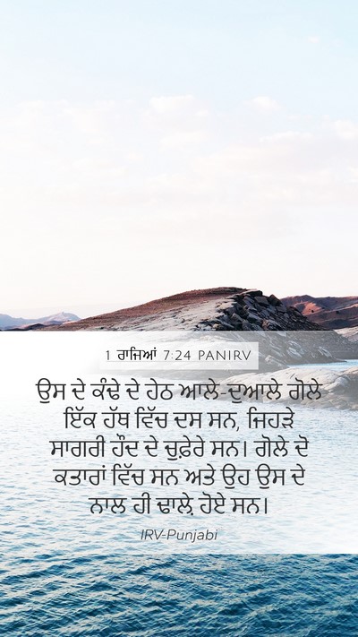 1 ਰਾਜਿਆਂ 7:24 PANIRV Bible Verse Image