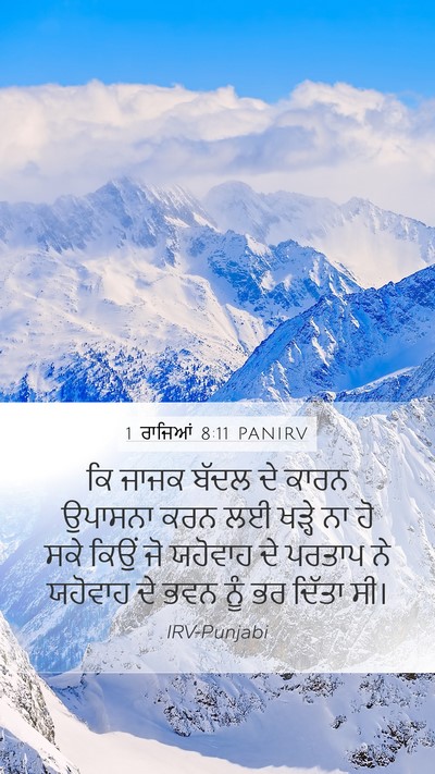 1 ਰਾਜਿਆਂ 8:11 PANIRV Bible Verse Image