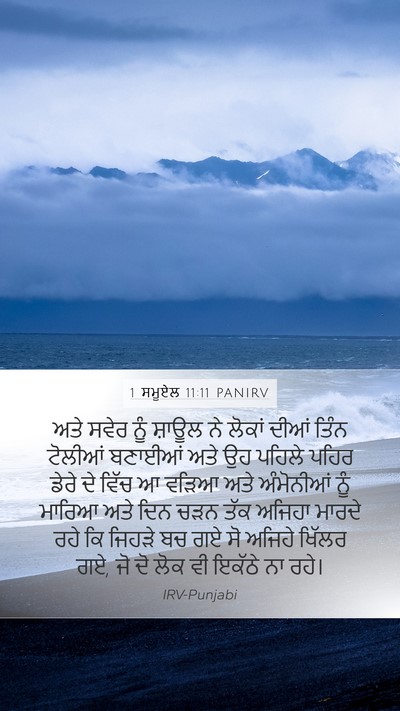 1 ਸਮੂਏਲ 11:11 PANIRV Bible Verse Image