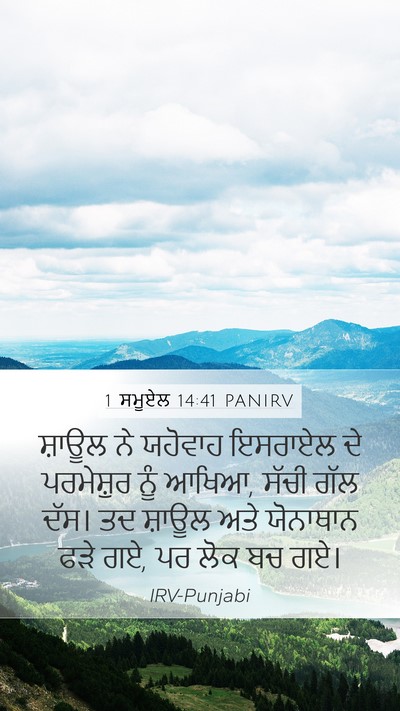 1 ਸਮੂਏਲ 14:41 PANIRV Bible Verse Image