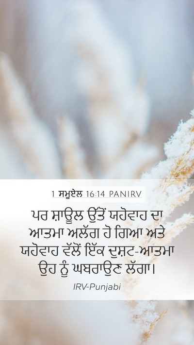 1 ਸਮੂਏਲ 16:14 PANIRV Bible Verse Image