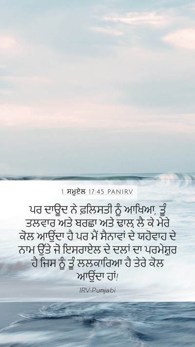 1 ਸਮੂਏਲ 17:45 PANIRV Bible Verse Image