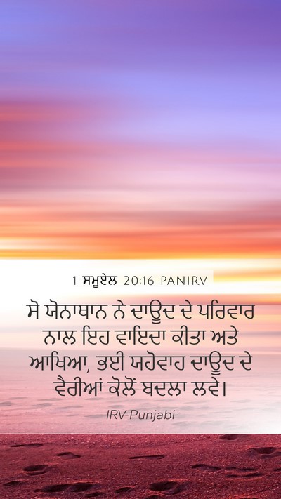 1 ਸਮੂਏਲ 20:16 PANIRV Bible Verse Image