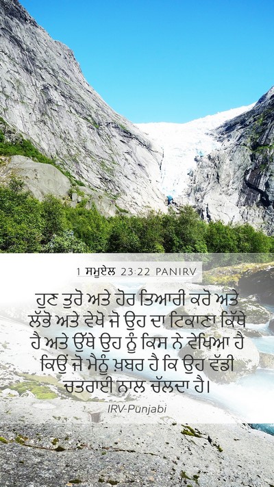 1 ਸਮੂਏਲ 23:22 PANIRV Bible Verse Image