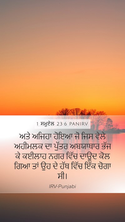 1 ਸਮੂਏਲ 23:6 PANIRV Bible Verse Image